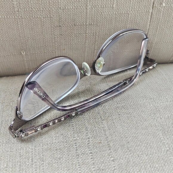 bebe Women Glasses Frame BB5224 Plum Tone Eye Wear Eyeglasses 52[]17 135 - Picture 5 of 12